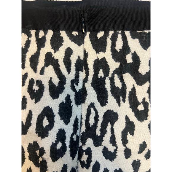 Ann Taylor Wool Leopard Print Skirt - Picture 3 of 5